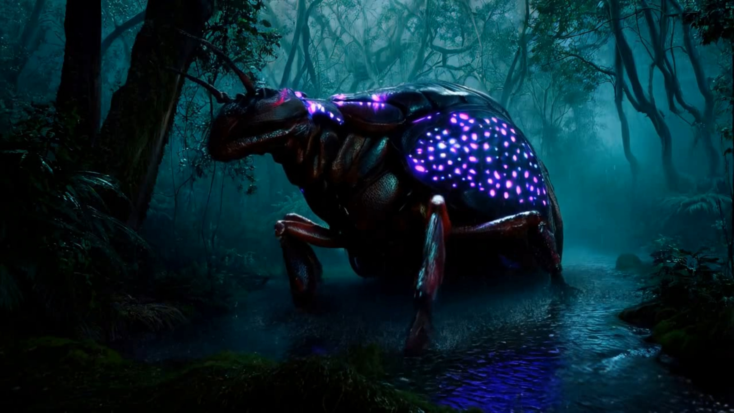 深渊巨蠊：来自迷雾森林的生物发光巨兽